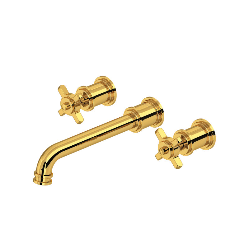 Armstrong™ Wall Mount Lavatory Faucet Trim, Unlacquered Brass