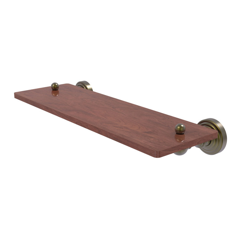 Étagère support Beresford, Laiton antique, H 2,5 po x l 16 po x P 5 po