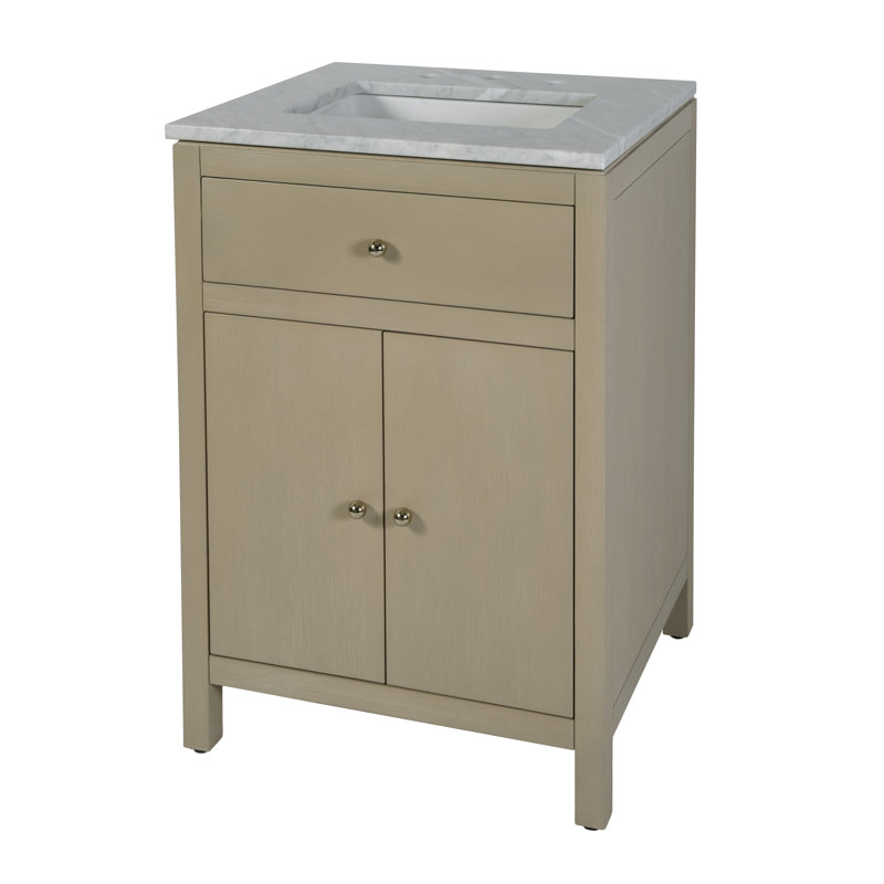 Meuble-lavabo en marbre Celine, Taupe antique