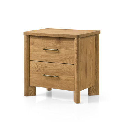 Heroux 2-Drawer Nightstand with USB Ports