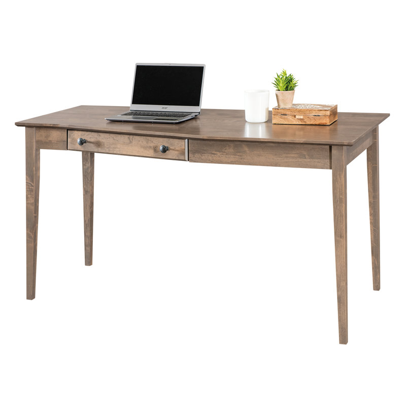 Malani American Built Solid Wood Writing Desk, Driftwood