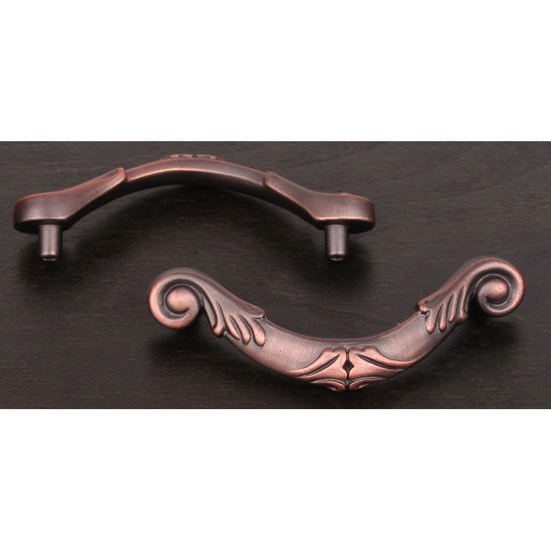 CP Series 3 1/2" Center to Center Arch Pull, 3", Distressed Copper