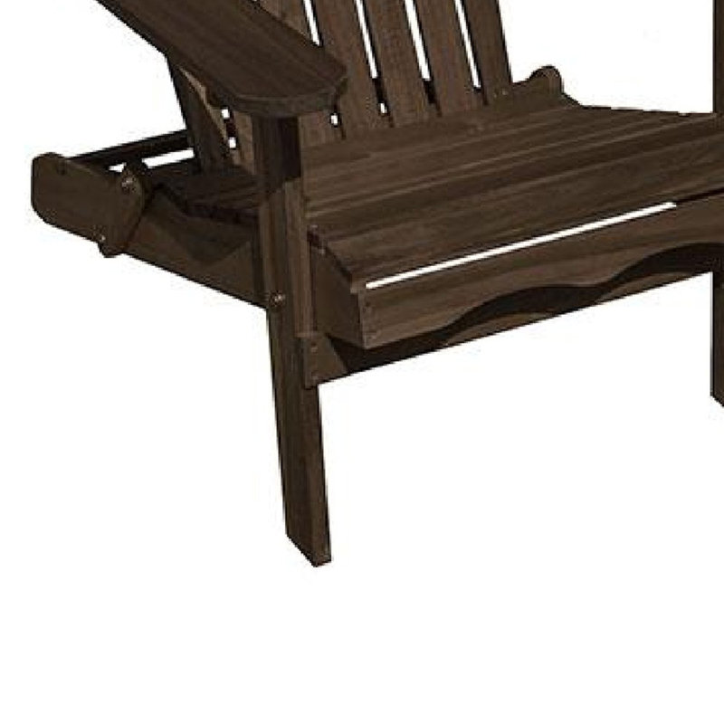 Chaise Adirondack d'extérieur Geli, dossier à lattes, bois, Gris patiné