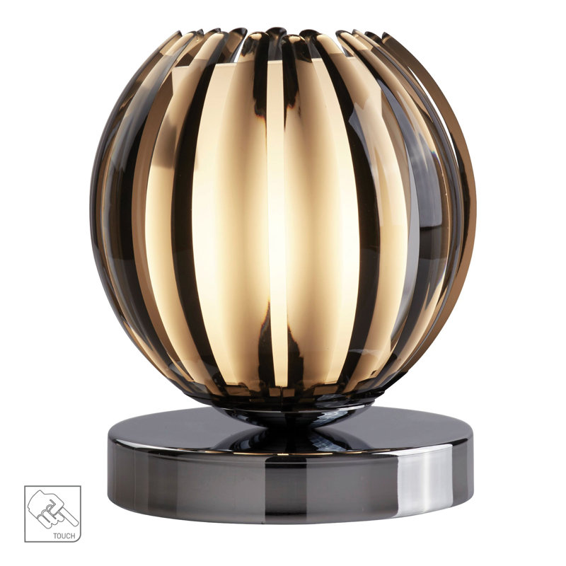 Bernardo Metal Table Lamp, Smoke