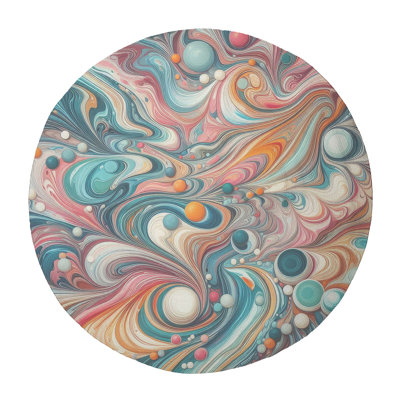 Tapis tressé en marbre Spectrum
