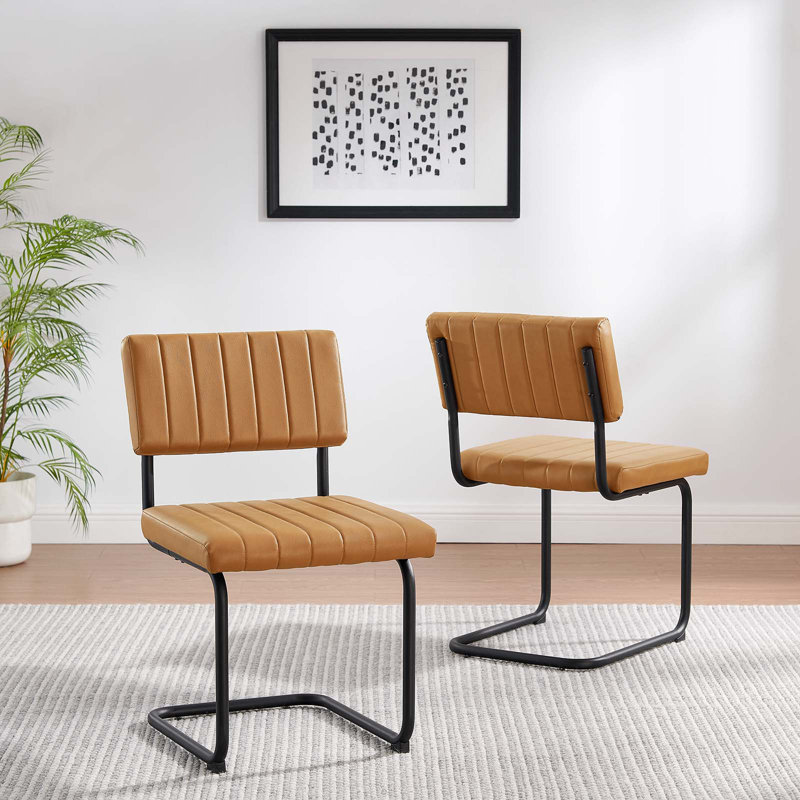 Modway Parity Vegan Leather Dining Side Chairs