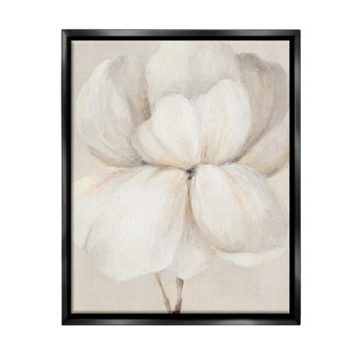 «White Flower Blossom Floater Frame» par Patricia Pinto sur