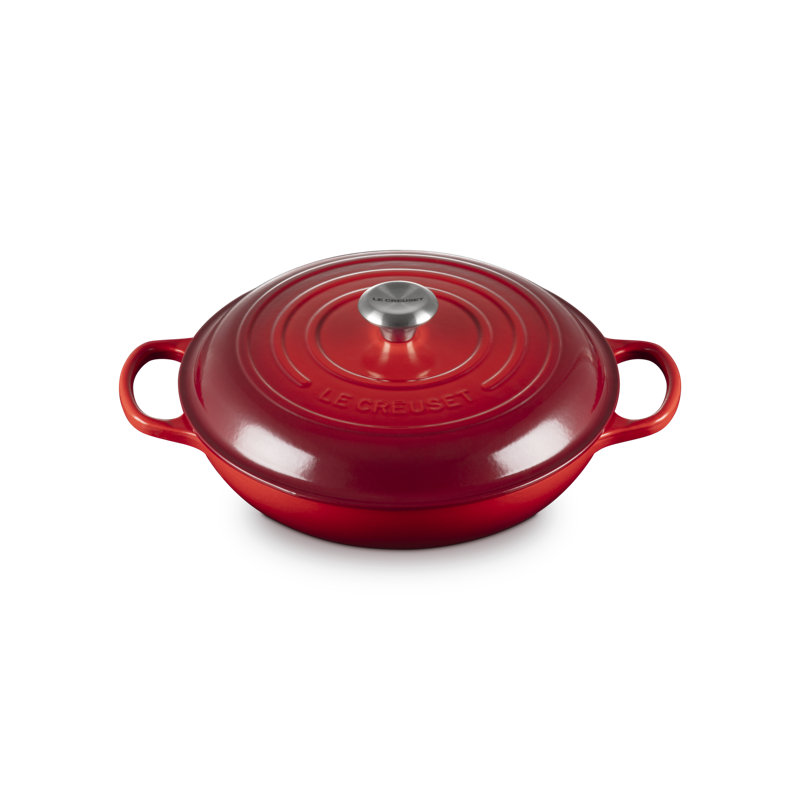 Le Creuset Signature Cast Iron 9-Piece Cookware Set, Artichaut, Cerise