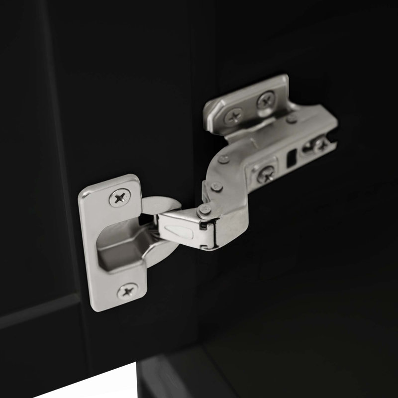 Meuble-lavabo moderne 36 po, lavabo non inclus, Noir