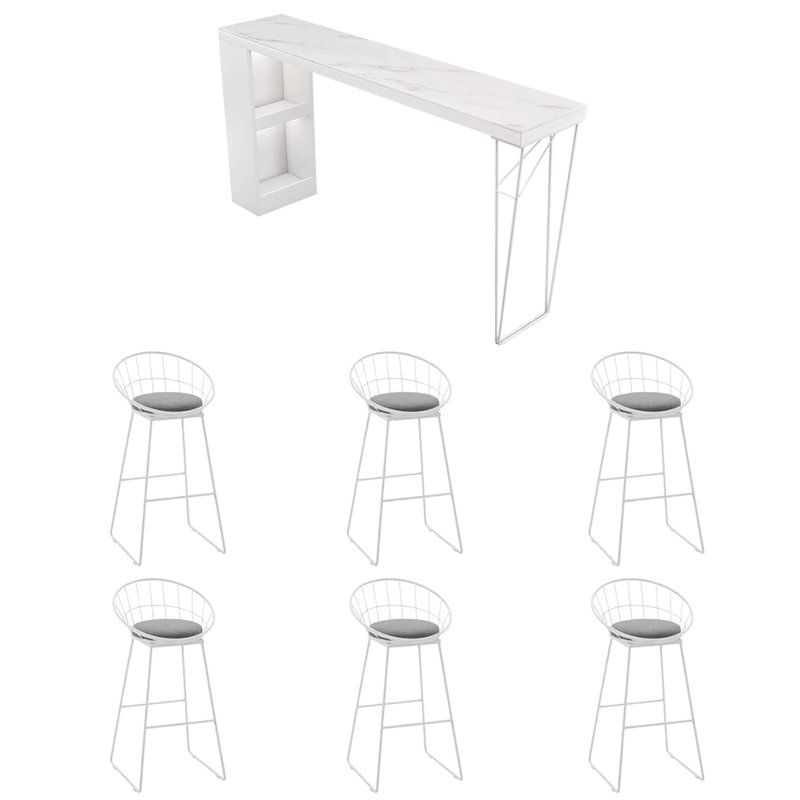 Carballo, Blanc, H 41,3 po x L 70,8 po x l 15,7 po