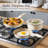 CAANNASWEIS 13 Pieces Ceramic Pots and Pans Set Detachable Handle Nonstick Cookware Sets-121120429