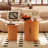 Wooden  Nesting Of Coffee Table With Metal Frame, Set Of 2 Spacious Top Coffee Table Sets With Hidden Storage Space-114138939