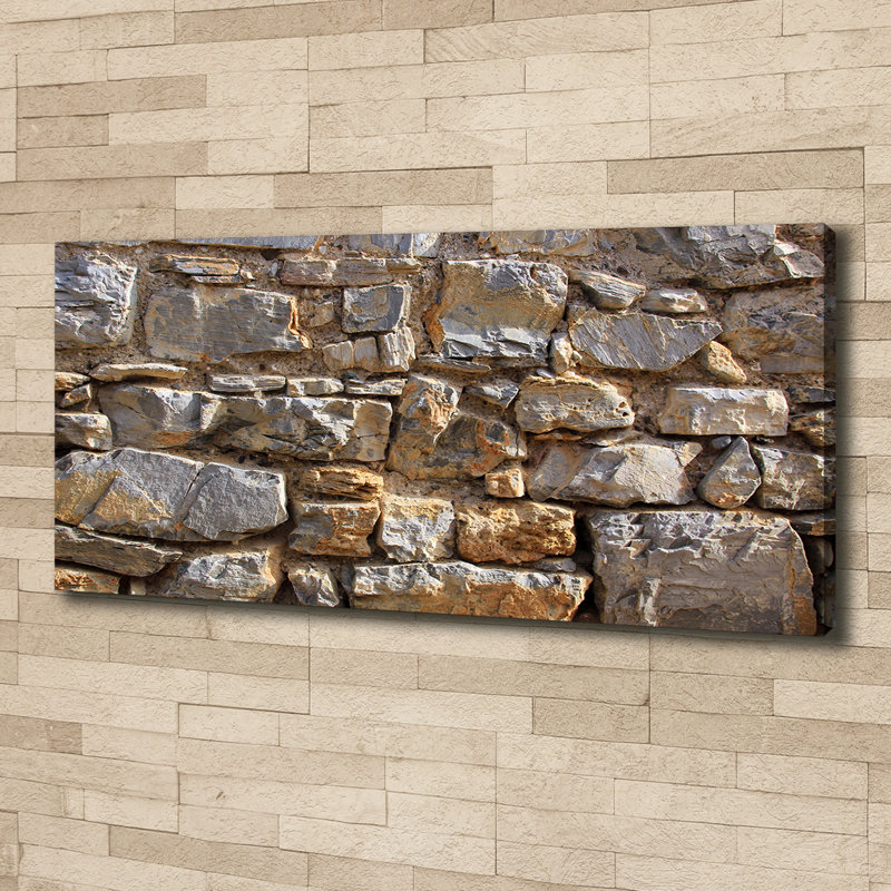 A Stone Wall - Wrapped Canvas Print