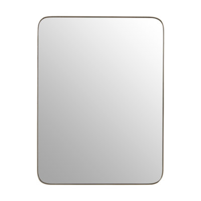 Graylee Solid Wood Flat Wall Mirror