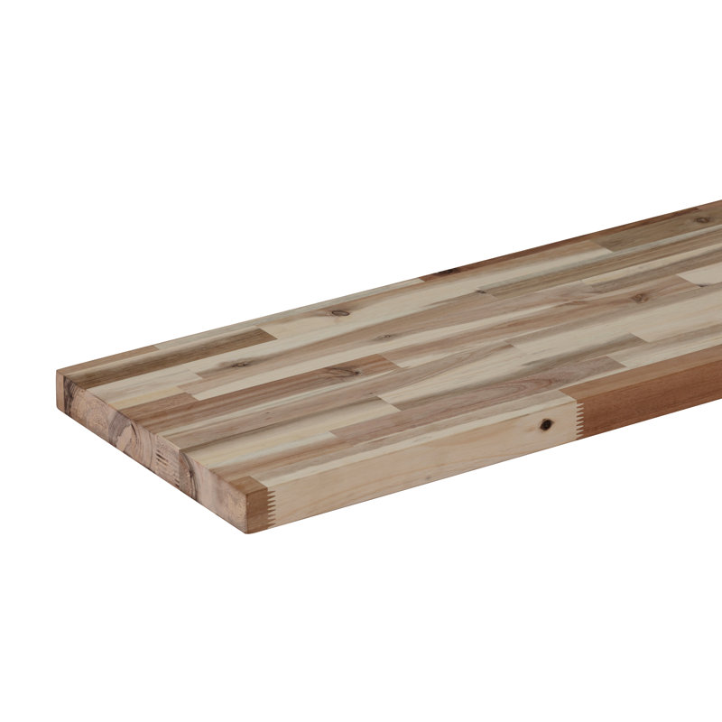Tablette en acacia brut