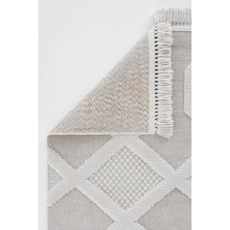 Resor Geometric and Trellis Indoor / Outdoor Area Rug, Runner 3'11" x 11'5"