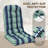 2 Piece 4.7" Thick High Back Chair Cushion Indoor and Outdoor Seat / Back Cushions with Straps, Adjustable Back Buckle-875288016