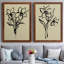 Encre florale I, toile encadrée de qualité supérieure - prête à être suspendue-1321852998-1321853023