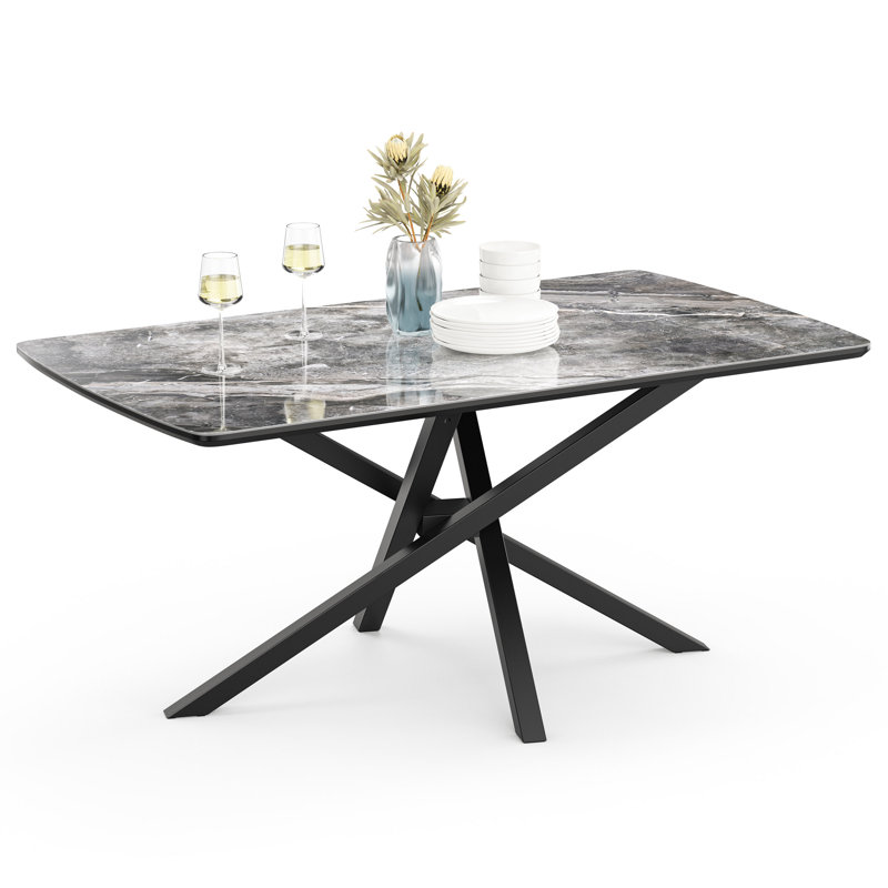 Atherton Metal Base Dining Table