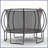12FT Trampoline Pumpkin- Black Red