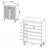Clackamas 2-Door Storage Cabinet with Adjustable Shelves and Vertical-Slatted Doors for Modern Home Decor-825389580
