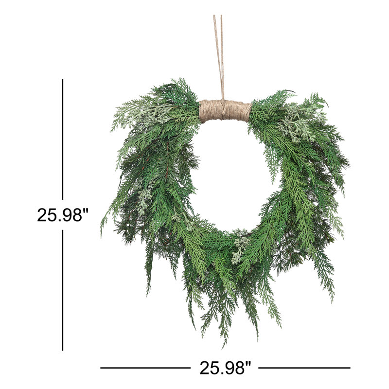 Couronne en polyéthylène Natural Touch, H 25,98 po x l 25,98 po x P 5,91 po
