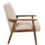 Fauteuil Camel moderne de 24,93 po de largeur. Conception en bois massif pour plus de stabilité. Assemblage facile et propreté. Cadre de ton moyen. Rembourrage en mousse confortable. Revêtement élégant en microfibre.-418062238