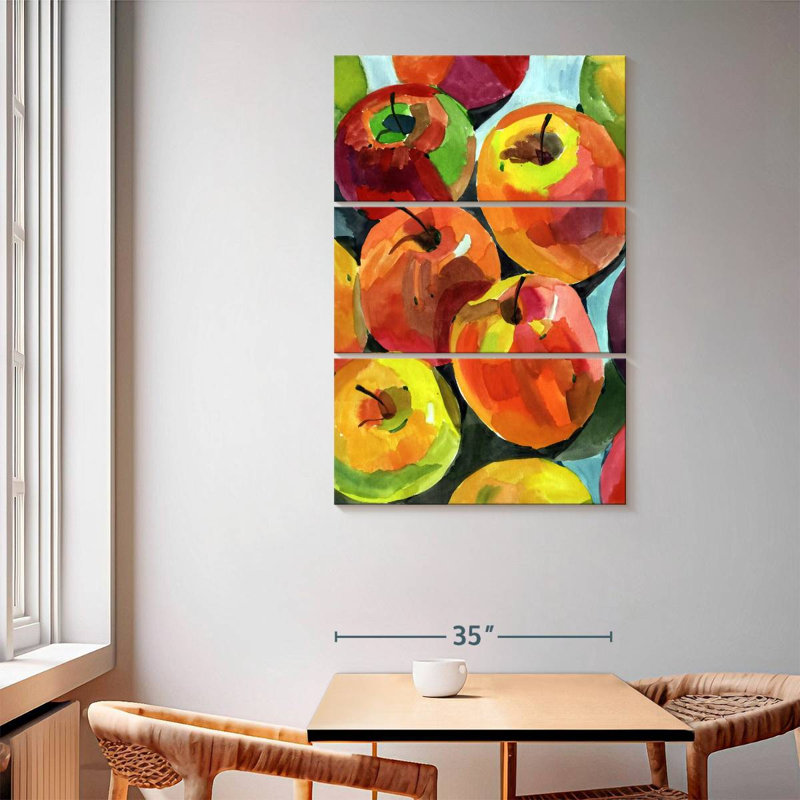 Yarlin Still Life Apples, 65" H x 42" W