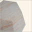 Table d'appoint extérieure / intérieure en béton léger, table d'appoint ronde hexagonale