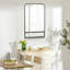 Metal Concave Wall Mirror with Shelves