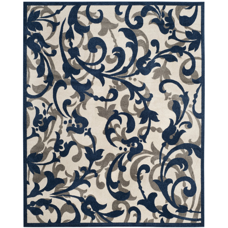Aalt Performance Floral Rug, Rectangle 2'6" x 4'