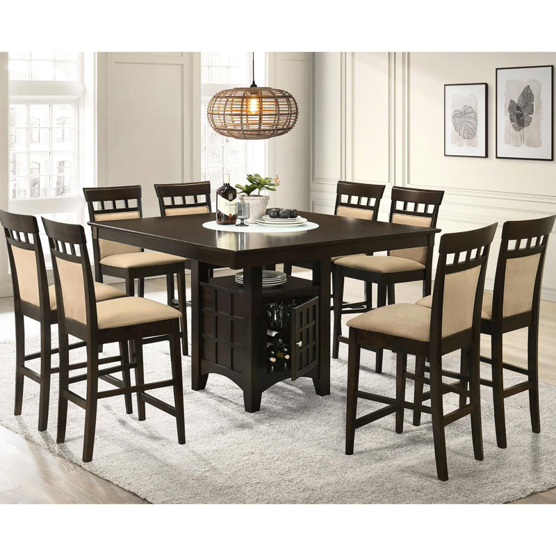 Tabourets de comptoir 2 - beige et cappuccino, avec une construction pour une utilisation à long terme 2Pcs et une structure élégante à finition riche et confortable