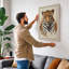 Leopard in Stillness Boho - Wrapped Canvas-321008794-321008788