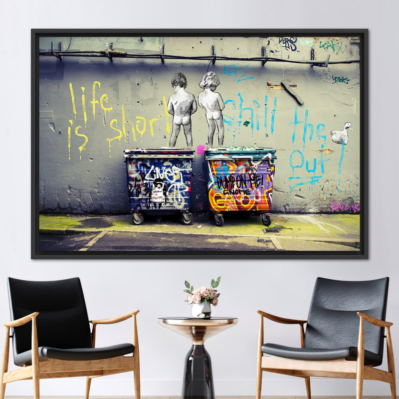 Print on Canvas, Black Floater Framed, 50 cm H x 70 cm W