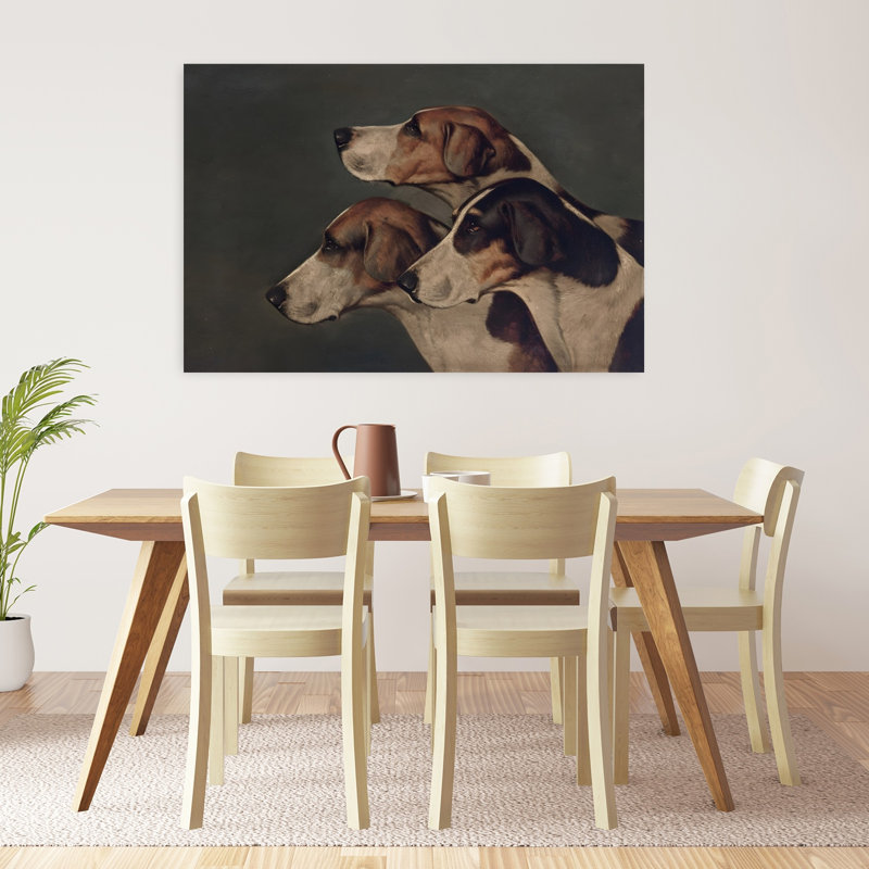 «Noble Hound Portrait», impression élégante de portrait de chien rétro classique, H 32 po x l 48 po