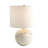 Lampe sphère en marbre - blanc