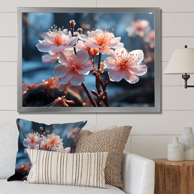 «Winter Landscape Frozen Blossoms I», reproduction sur toile