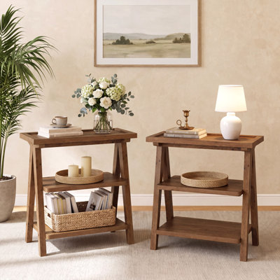 Solid Wood End Table