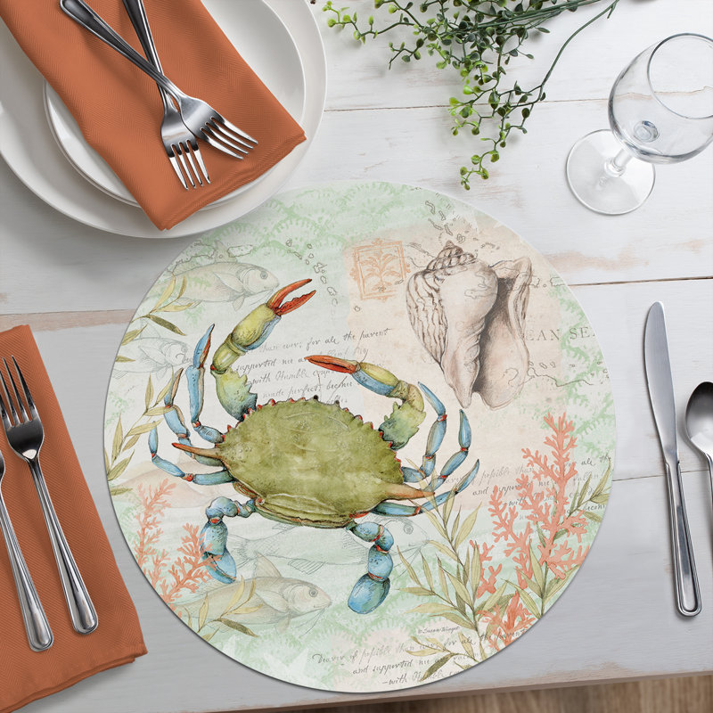 Plastic / Acrylic No Pattern Round Placemat