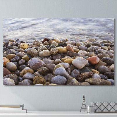 'Water Stones' Photographic Print on Wrapped Canvas