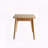 Natural Solid Oak Extendable Dining Table with Diagonal Legs and Metal Slide