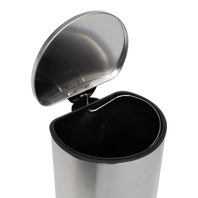 Poubelle à pédale 7,92 gallons en acier inoxydable
