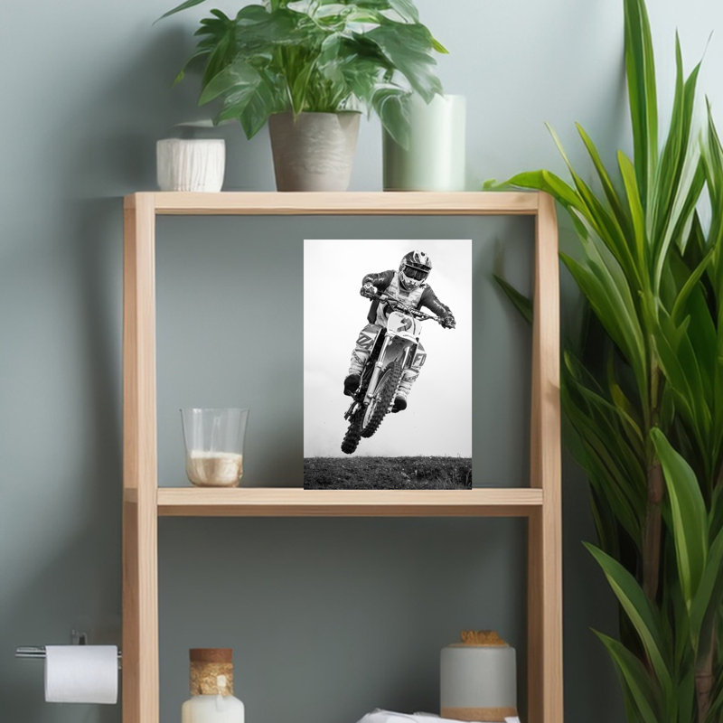 Art mural contemporain Rider, H 18 po x l 12 po