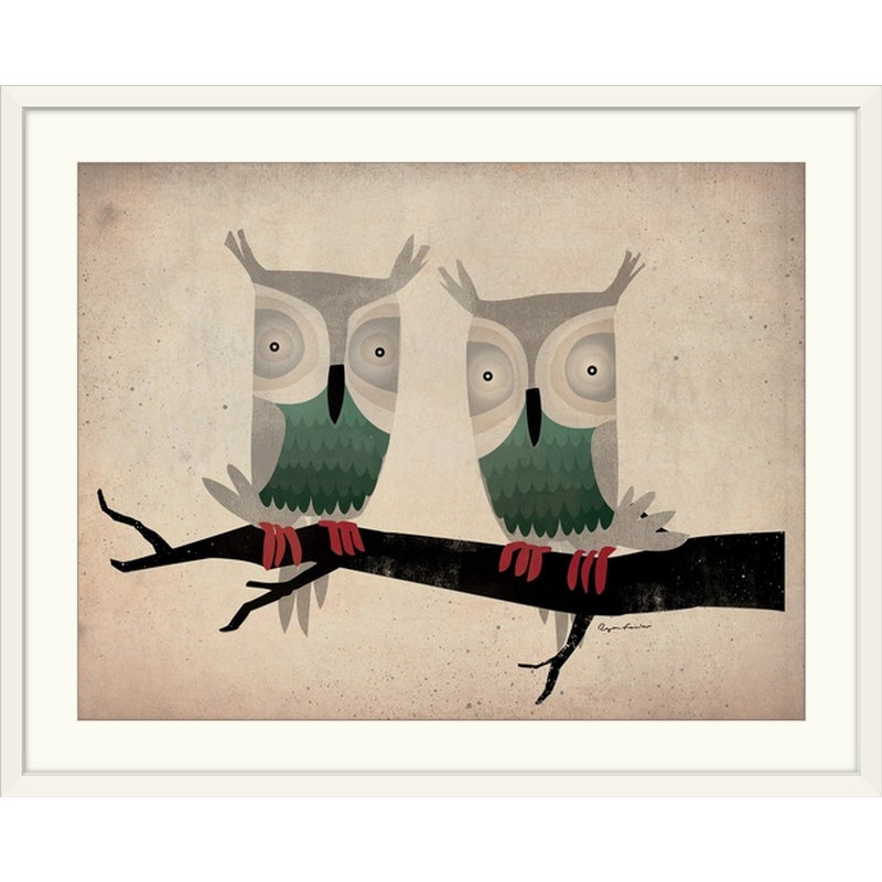 «Tan Owls» par Ryan Fowler, impression, H 36 po x l 48 po x P 1,5 po, Toile