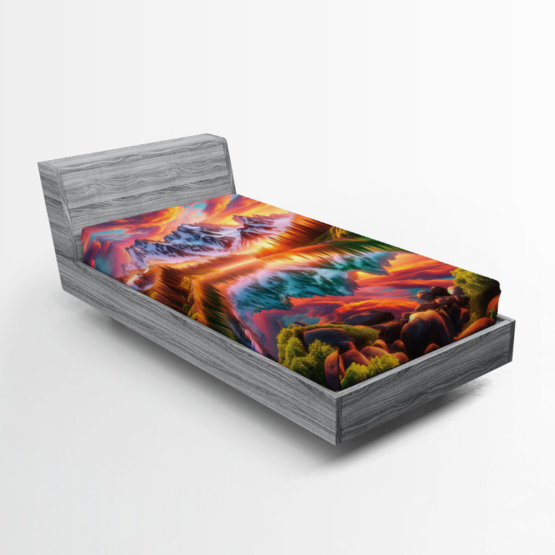 Ensemble de draps-housse en microfibre pour chambre d'amis, Drap-housse de taille simple