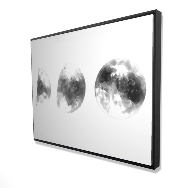 Eclipse In Several Phases Print On Canvas