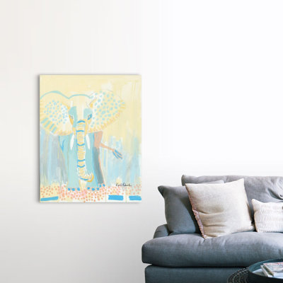 Un éléphant jamais foris par Kait Roberts-impression sur toile