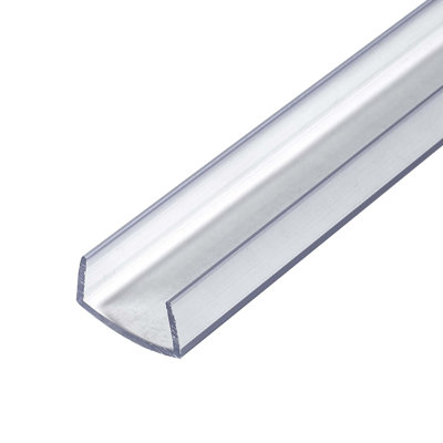 Plastic 0.75'' W x 48'' L T-Moulding in Clear