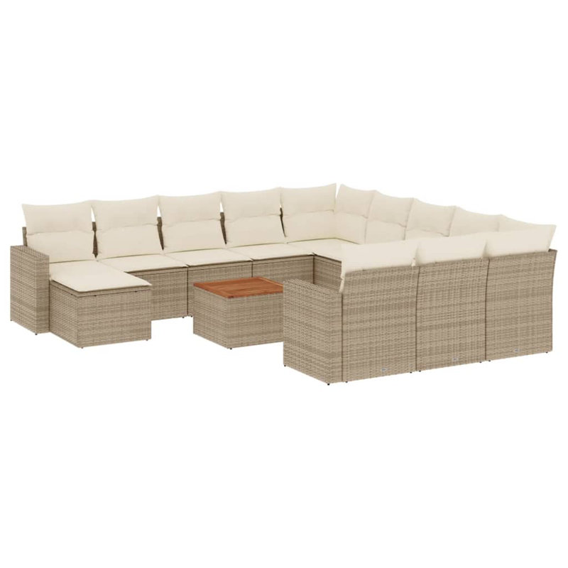  Garden Sofa Set Beige, Cream White, Beige