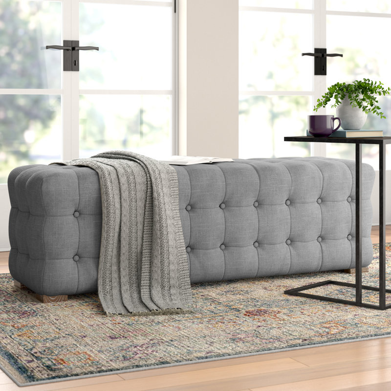 Huskins Storage Bench, Grey Linen